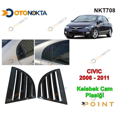 Kelebek Cam Plastiği Dekoru Honda Civic 06-11