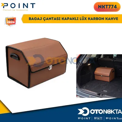 Bagaj Çantası Kapaklı Lüx Karbon Kahve
