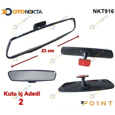 Ayna İç Dikiz Siyah 23 cm Yapışmalı 2'li