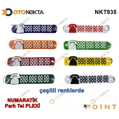 Numaratik Park Tel Plexi Renkli Folyo Vantuzlu