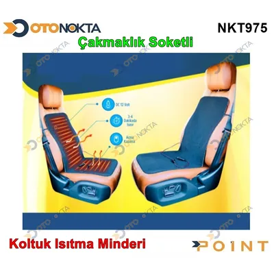 Koltuk Isıtma Minderi Çakmaklık Soketli