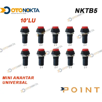 Mini Anahtar Üniversal Uzun Kırmızı 05-BU5-1 10'lu