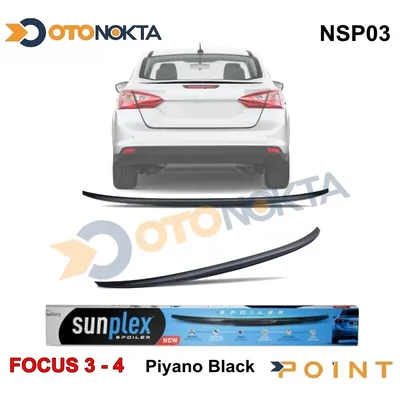 Spoyler Ford Piano Black Enjeksiyon Baskı Focus 3 4