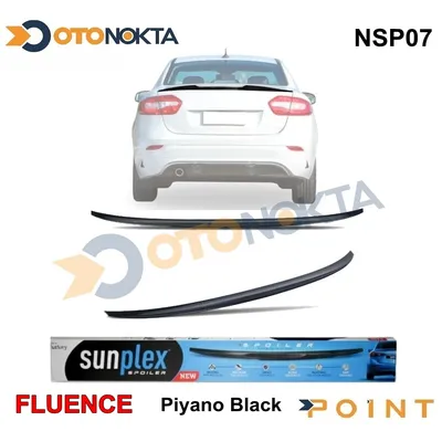 Spoyler Renault Piano Black Enjeksiyon Baskı Fluence