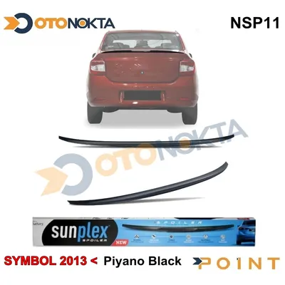 Spoyler Renault Piano Black Enjeksiyon Baskı Symbol 2013+