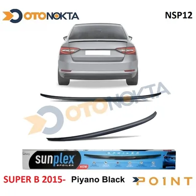 Spoyler Skoda Piano Black Enjeksiyon Baskı Süper B 2015+