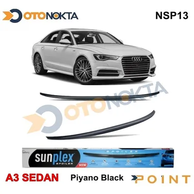 Spoyler Piano Black Enjeksiyon Baskı Audi A3 13-19
