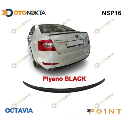 Spoyler Skoda Piano Black Enjeksiyon Baskı Octavia