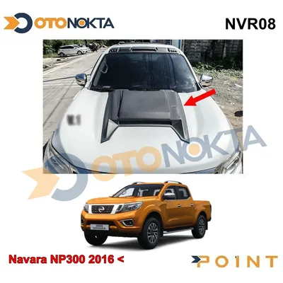 Navara NP300 2016+ Kaput Üst Dekor Siyah