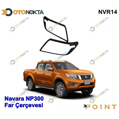Navara NP300 2016+ Far Çerçevesi Siyah