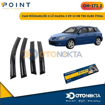 Cam Rüzgarlığı 4'lü Mazda 3 09-13 Hb Tek Klbk