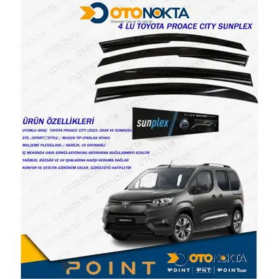 Cam Rüzgarlığı 4'lü Toyota Proace City Sunplex