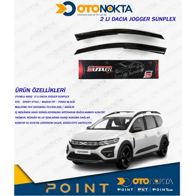 Cam Rüzgarlığı 2'li Dacia Jogger Sunplex