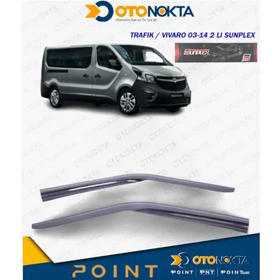 Cam Rüzgarlığı Renault Trafik / Vivaro 03-14 2'li Sunplex