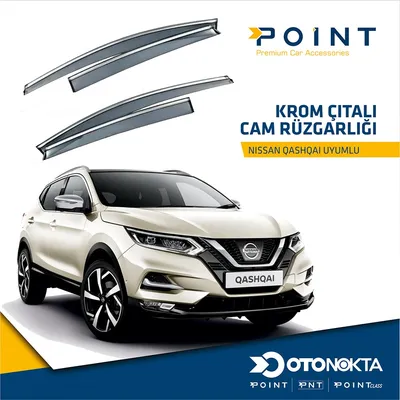Cam Rüzgarlığı 4'lü Kromlu Nissan Qashqai 17-21