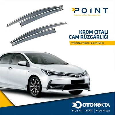 Cam Rüzgarlığı 4'lü Kromlu Toyota Corolla 13-18