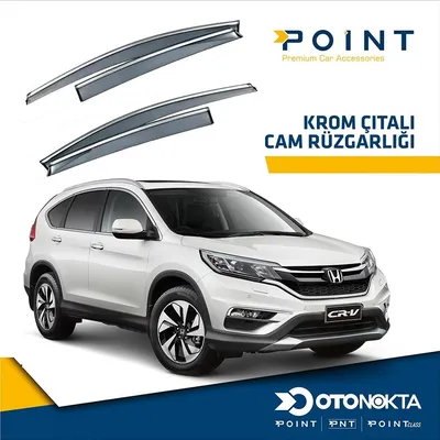 Cam Rüzgarlığı 4'lü Kromlu Honda Crv 12-17