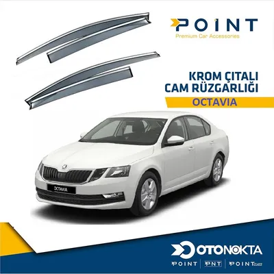 Cam Rüzgarlığı 4'lü Kromlu Skoda Octavia 16-20
