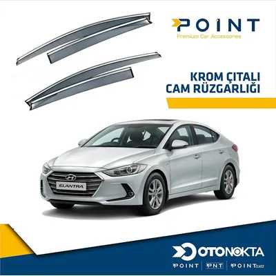 Cam Rüzgarlığı 4'lü Kromlu Hyundai Elantra 2016