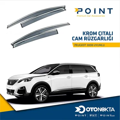 Cam Rüzgarlığı 4'lü Kromlu Peugeot 3008 2017+