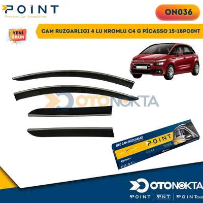 Cam Rüzgarlığı 4'lü Kromlu Citroen C4 G Picasso 15-18