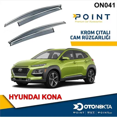 Cam Rüzgarlığı 4'lü Kromlu Hyundai Kona 18