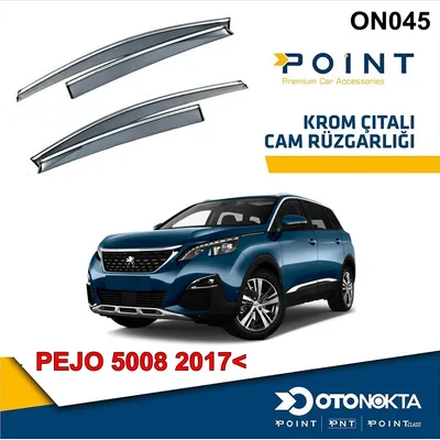 Cam Rüzgarlığı 4'lü Kromlu Peugeot 5008 2017<