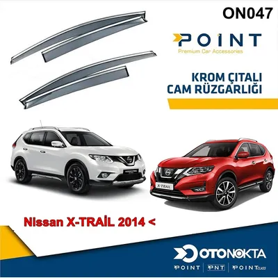 Cam Rüzgarlığı 4'lü Kromlu Nissan X-Trail 2014
