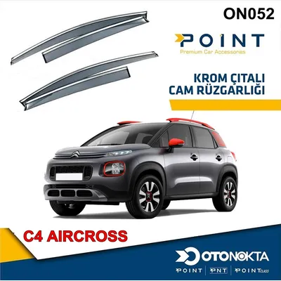 Cam Rüzgarlığı 4'lü Kromlu Citroen C4 Aircross