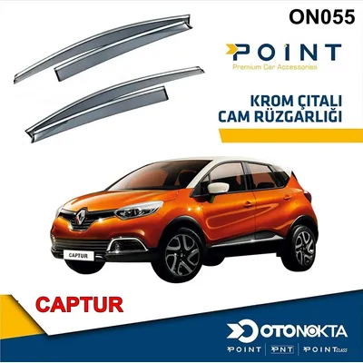 Cam Rüzgarlığı 4'lü Kromlu Renault Captur
