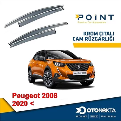 Cam Rüzgarlığı 4'lü Kromlu Peugeot 2008 2020+