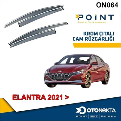 Cam Rüzgarlığı 4'lü Kromlu Hyundai Elantra 2021+