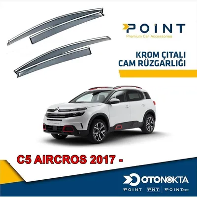 Cam Rüzgarlığı 4'lü Kromlu Citroen C5 Aircross 2017+