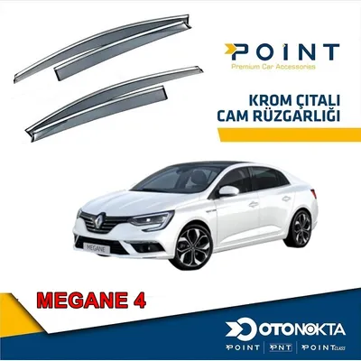 Cam Rüzgarlığı 4'lü Kromlu Renault Megane 4
