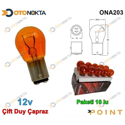 Ampul 1016 Turuncu 12V 21/5W 2207 Osc