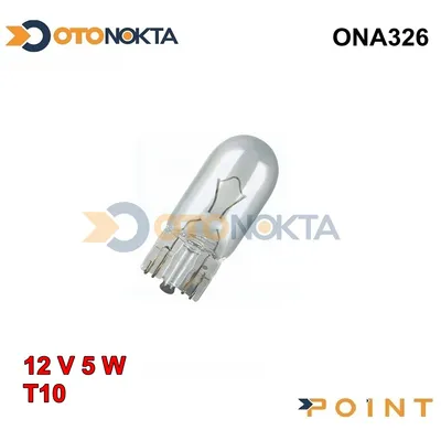 Park Ampulü Dipsiz T10 5W 12V Şeffaf Snt(100lü)