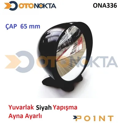Ayna İç Yumurta Tip Siyah Yapışmalı SY-053