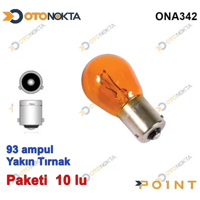 Ampul 93 Yakın Tırnak Turuncu 12V 21W 2201