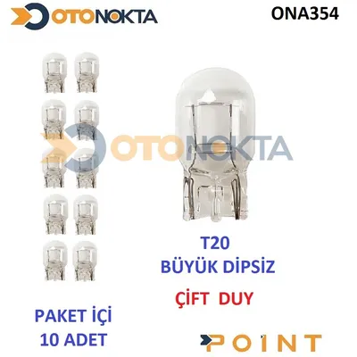 Ampul T20 (1016)çift Duy Beyaz 12V 21/5W 2213