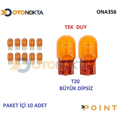 Ampul T20 (93) Tek Duy Turuncu 12V 21W 2214