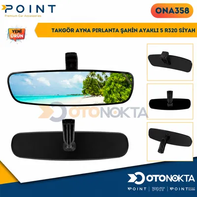 Takgör Ayna Pırlanta Şahin Ayaklı 5 R320 Siyah