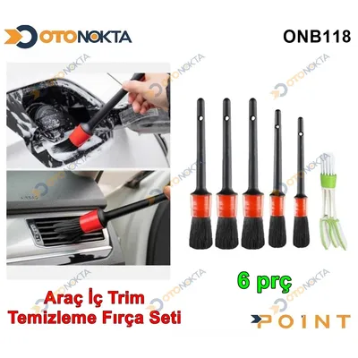 Araç İç Temizleme Fırça Seti 5 Prç – görsel 2