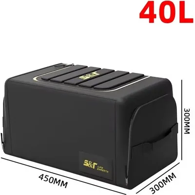 Bagaj Çantası 40 lt Fermarlı Siyah – görsel 2