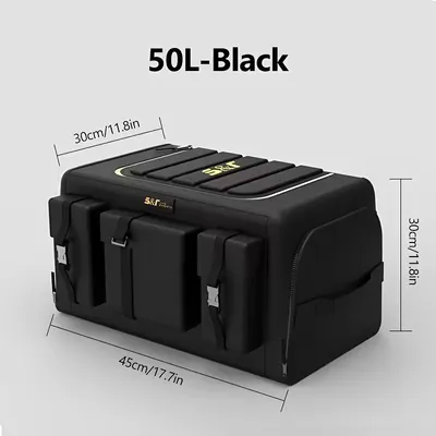Bagaj Çantası 50 lt Fermarlı Siyah – görsel 2
