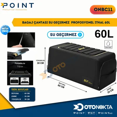 Bagaj Çantası 60 lt Fermarlı Siyah