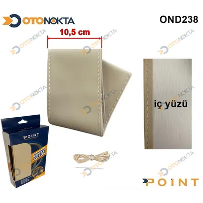 Direksiyon Kılıfı Dikmeli 10,5 cm Düz Bej