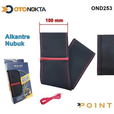 Direksiyon Dikmeli Alcantara Kırmızı İp 100 mm Yüzük