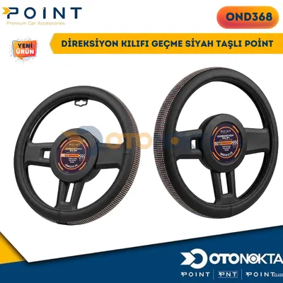 Direksiyon Kılıfı Geçme Siyah Taşlı