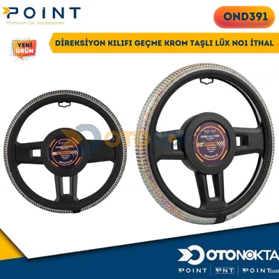 Direksiyon Kılıfı Geçme Krom Taşlı Lüx NO1