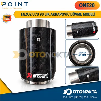 Egzoz Ucu 90 Lık Akrapovic Dövme Modeli